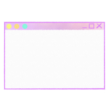Vaporwave Purple Window on pc with wave images style 90s 80s clipart isolated illustration hand drawn png