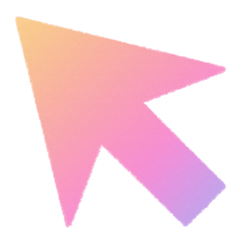 Vaporwave Cursor Retro style 90s 80s clipart isolated illustration hand drawn png