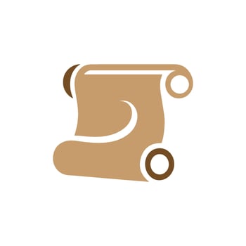 A scroll icon on a white background vector