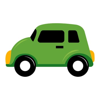 Green Car Illustration vector