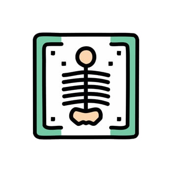 X-ray , Medical related filled design editable stroke icon vector
