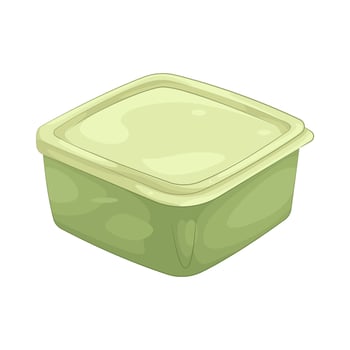 Illustration of food container vector