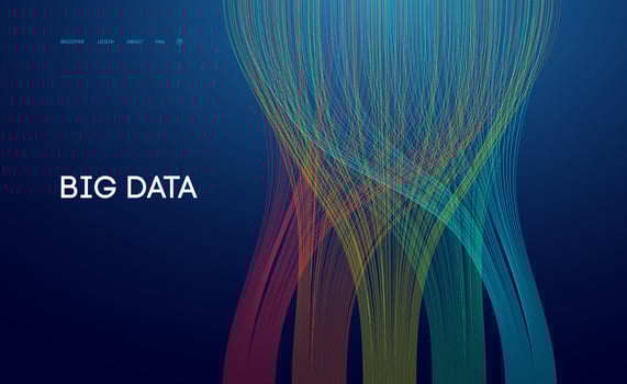 Data sorting technology background. Digital concept data science. Data flow futuristic background. vector