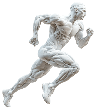 Man in Running Pose - Transparent Background png