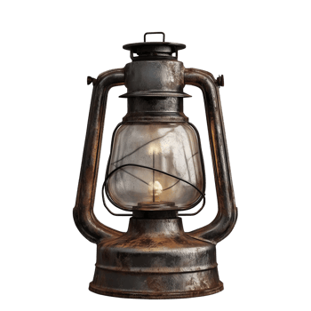 Rustic Vintage Lantern Isolated Image png