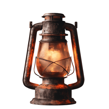 Vintage Oil Lantern on Transparent Background png