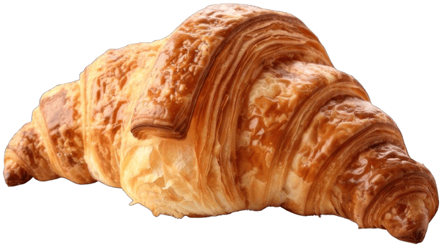 Collection of . Delicious Fresh Croissant, isolated on a transparency background. png