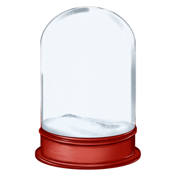 snow globe decorations music box, glass, snow, transparent background png