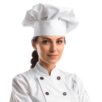 Young Chef in Uniform Smiles Confidently With Arms Crossed on Isolated Background png