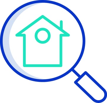 Home search icon vector