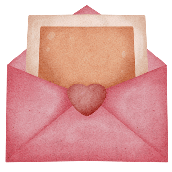 Valentine's Day letter png
