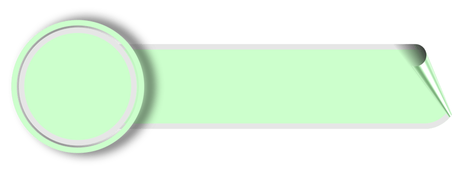 Ghost Green Ribbon Label Graphic Design Element png