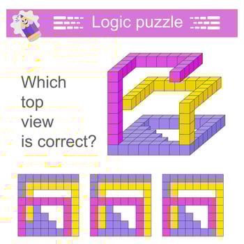 Logic game. IQ training test. vector