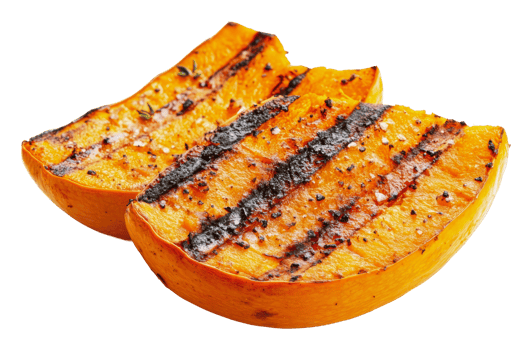 Grilled pumpkin slices for a tasty dish png