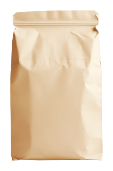Brown paper bag for packaging dry goods png