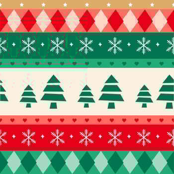 Christmas Background. Seamless pattern. Textiles and fabric. Merry christmas card with Christmas tree and snowflake. Happy New Year vector