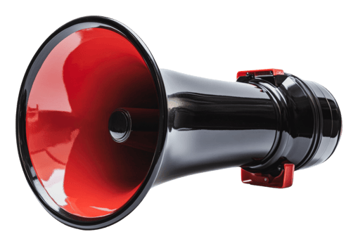 Loudspeaker with a black and red design for events png