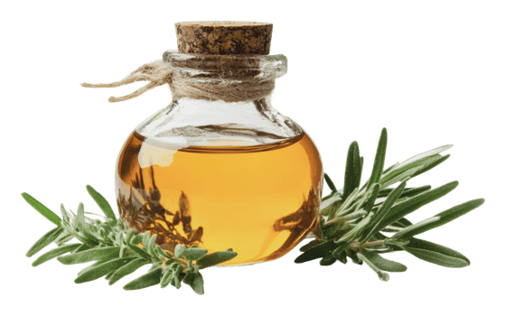 Olive oil displayed with fresh rosemary sprigs png