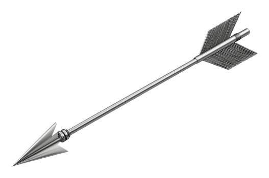 Unique design of a modern spear with barbed tip png