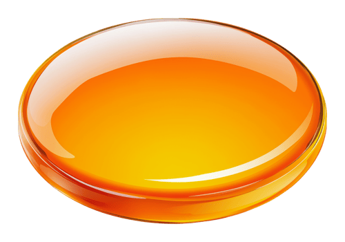 Golden amber liquid on a round surface png