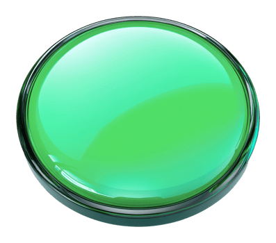 Bright green button with glossy surface png