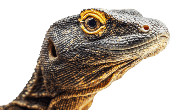 Close-up view of a lizard with textured skin png