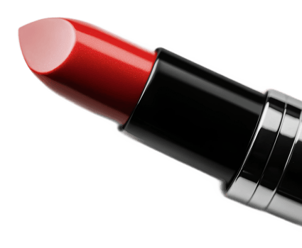 Vibrant red lipstick in a sleek tube design png