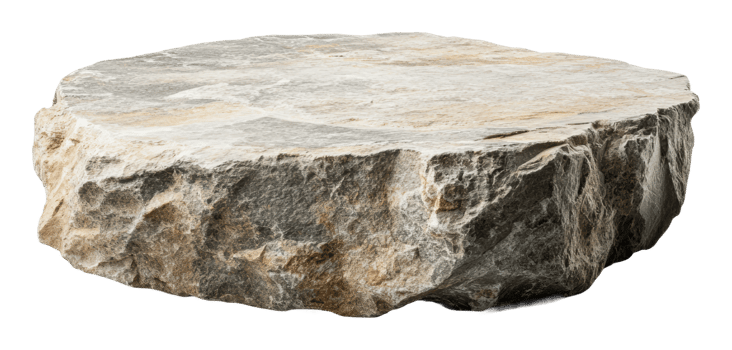 Natural stone slab for landscaping or decoration png