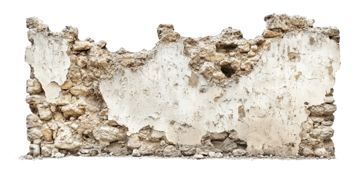 Weathered wall shows ancient history png