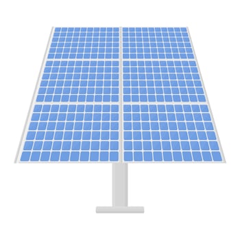 Sustainable Energy Solar Panel. Energy Solutions Solar Panel Illustration. vector