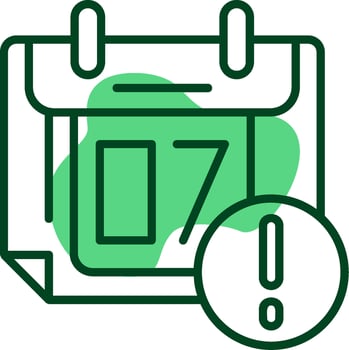 Calendar event Outline Style Icon vector