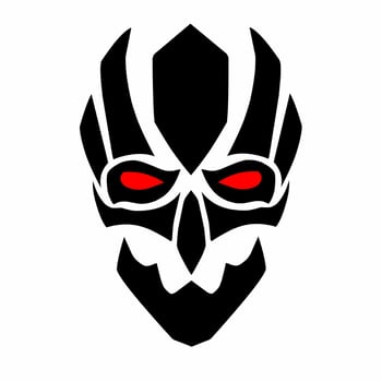 illustration graphic of tribal art design abstract skull mask vector
