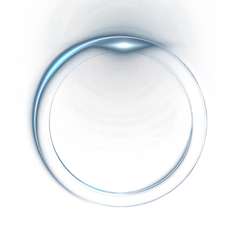 Glowing circle light ring on transparency background png