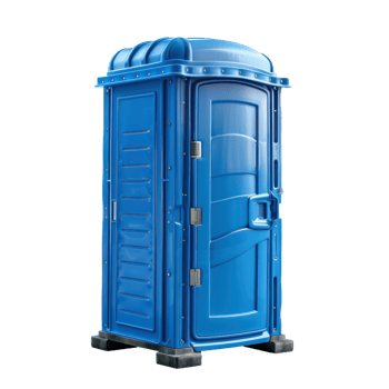 Portable plastic toilet or public facility side view isolate on transparency background png