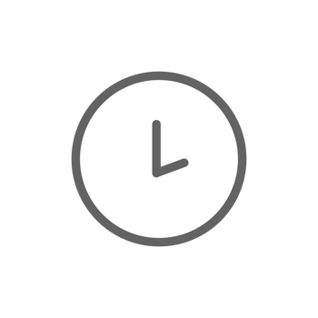 White Clock Icon png