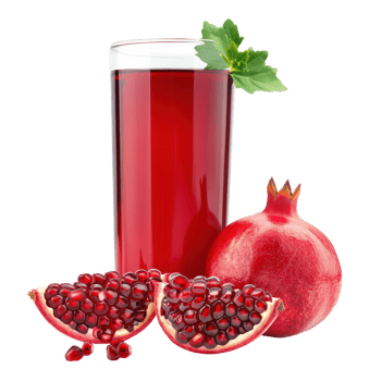 Pomegranate juice front view isolate on transparency background png
