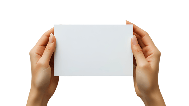 hands holding blank paper . Human hands holding a clean, white sheet of paper, perfect for mockups, presentations, and creative designs . white blank paper in female hands top view png