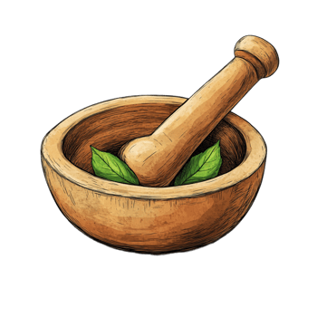 Hand drawn pestle cartoon vector illustration on a transparent background png