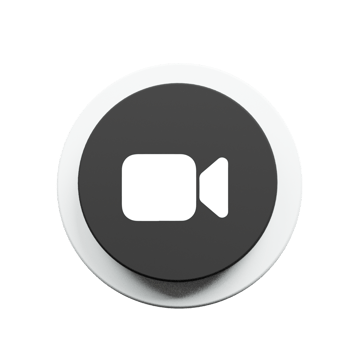 A camera icon on a flat button flat png