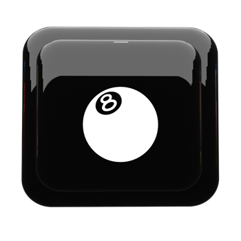 A flat and white button with a white ball png
