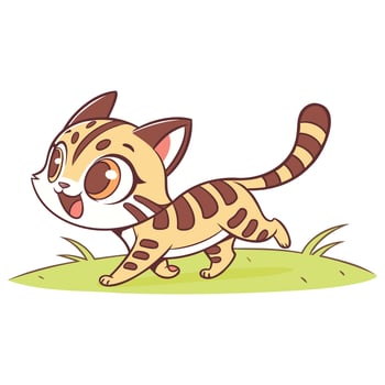 Playful Cat Illustration Cute and Creative Feline Design vector