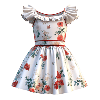 Children dress isolated on transparent background png