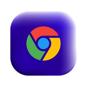 Chrome browser icon illustration png