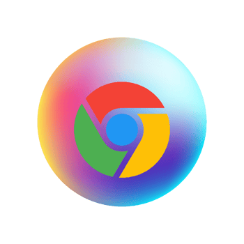 Chrome browser icon flat png
