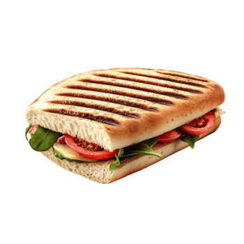 Grilled Panini Sandwich with Fresh Ingredients png