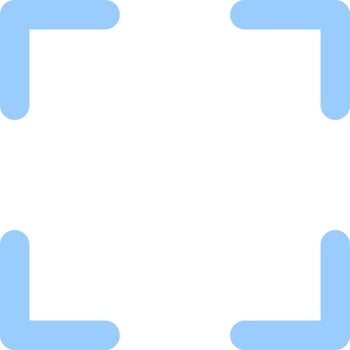 A square frame with blue borders vector