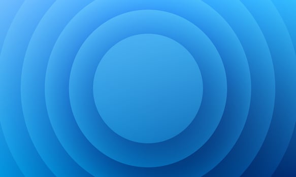 3d blue concentric circle pattern background vector