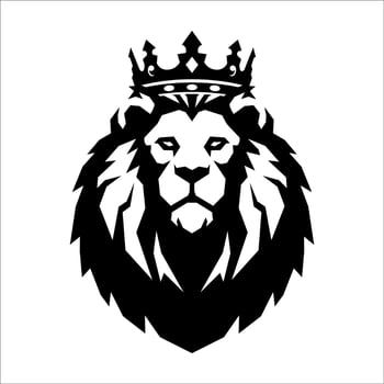 LION KING HEAD LOGO DESIGN vector