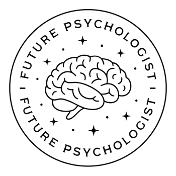 Future psychologist psych psychology girl student mental health professional graduation gift badge sticker retro dark academia aesthetic shirt design isolated brain drawing transparent background png