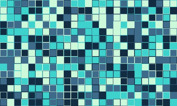 Textured cube pattern with colourful tiles and elegant symmetry. Ideal for graphic design projects, backgrounds, and trendy decorative material. vector